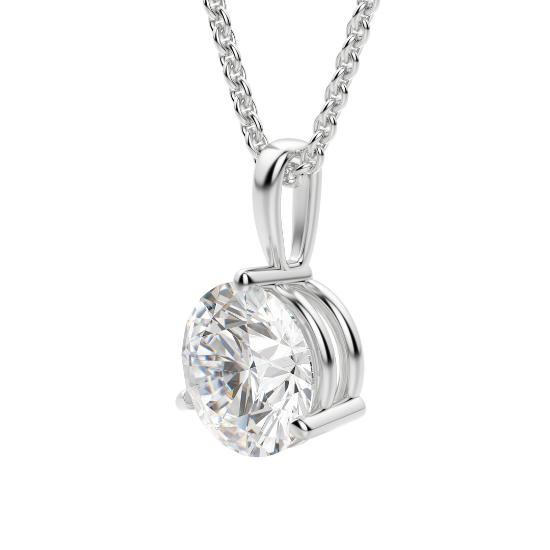 0.25CT- 1.50CT Round F-VS Lab Grown Diamond Solitaire Necklace