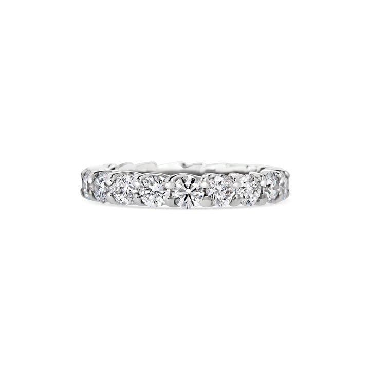 2.85CT Round Full Eternity Lab Grown Diamond Stackable Wedding Band