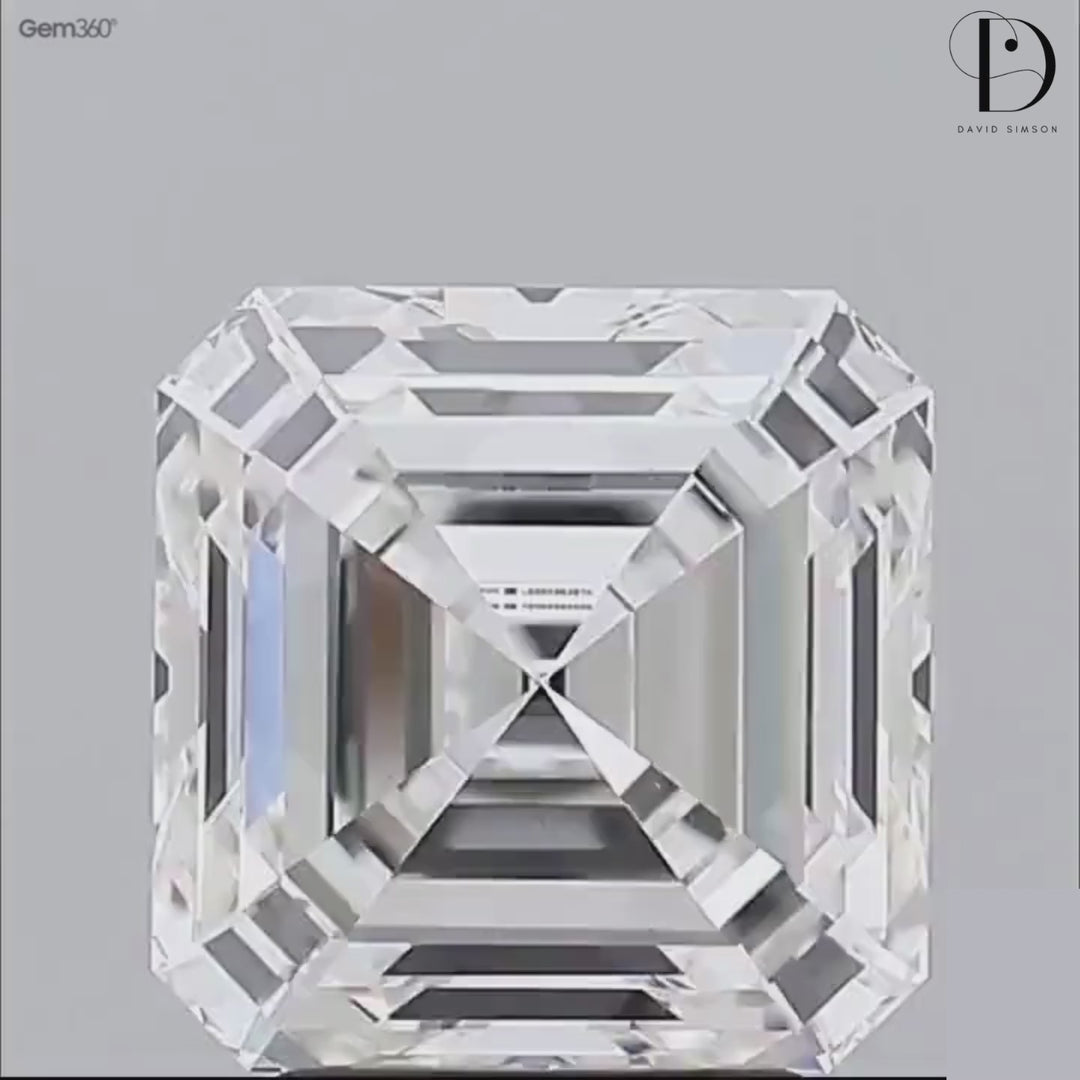 3.50CT Asscher Cut Lab-Grown Diamond