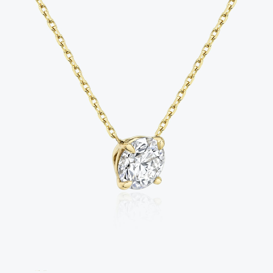 0.25CT - 1.0CT Round Solitaire F-VS Lab Grown Diamond Necklace0.25CT - 1.0CT Round Solitaire F-VS Lab Grown Diamond Necklace