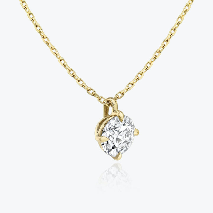 0.25CT - 1.0CT Round Solitaire F-VS Lab Grown Diamond Necklace