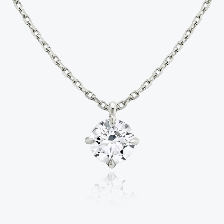 0.25CT - 1.0CT Round Solitaire F-VS Lab Grown Diamond Necklace