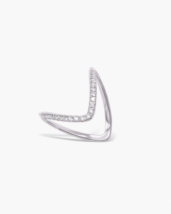 0.27ct Round Cut EF- VVS Lab Grown Diamond Curved Style Wedding Band