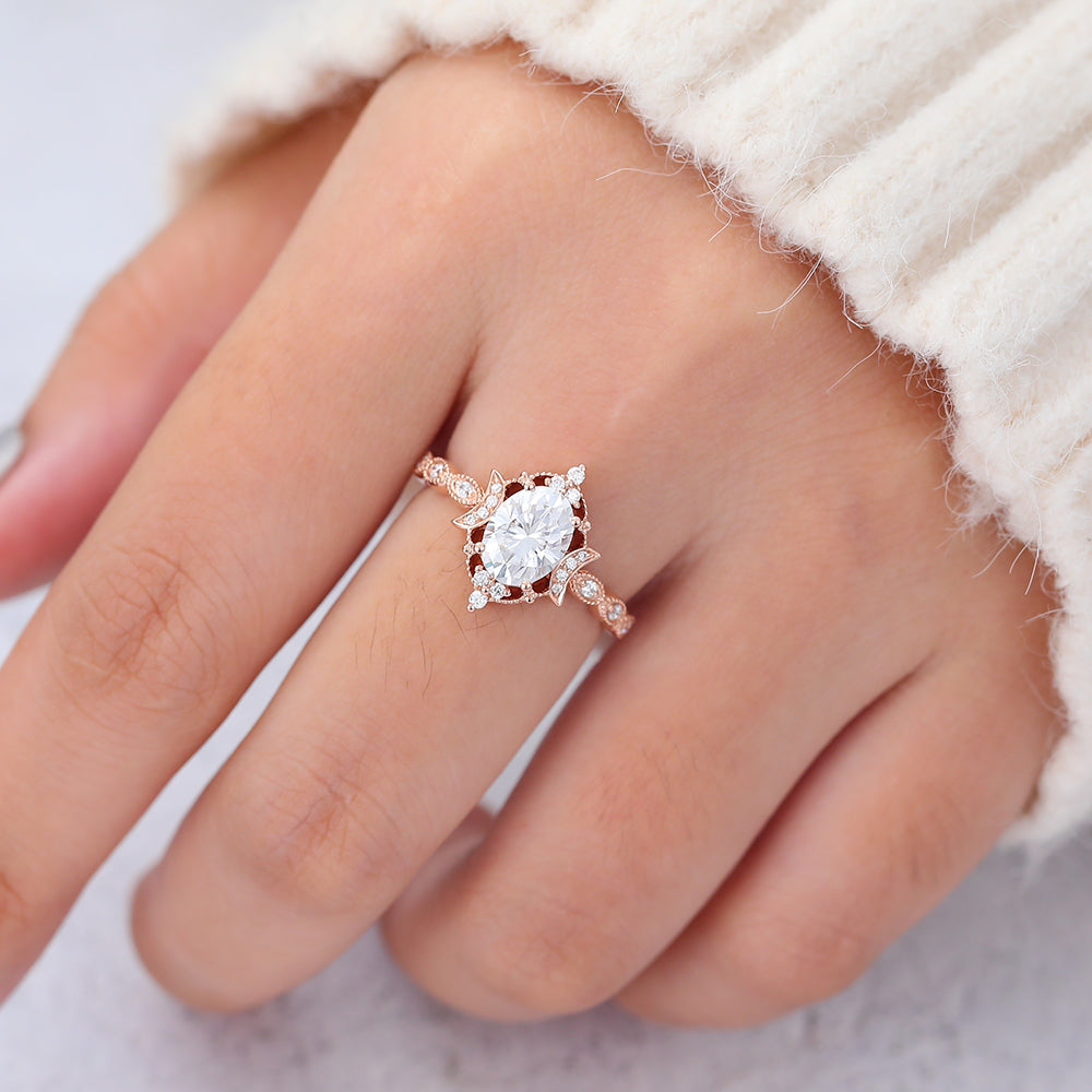 oval-shaped-moissanite-vintage-engagement-ring