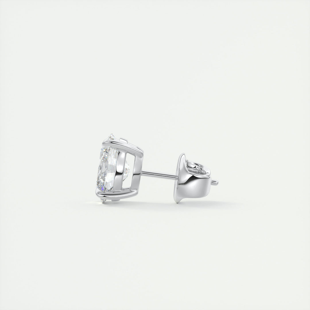 1.0CT Oval Solitaire G-VS Lab Grown Diamond Earrings