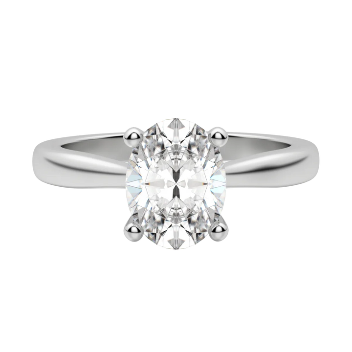 1.33CT Oval Cut Solitaire Moissanite Diamond Engagement Ring