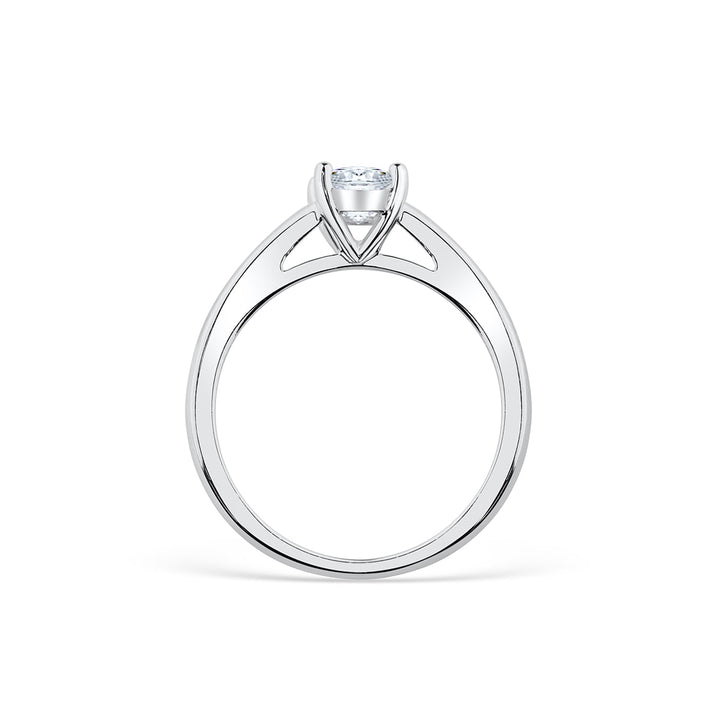 1.33CT Oval Cut Solitaire Moissanite Engagement Ring