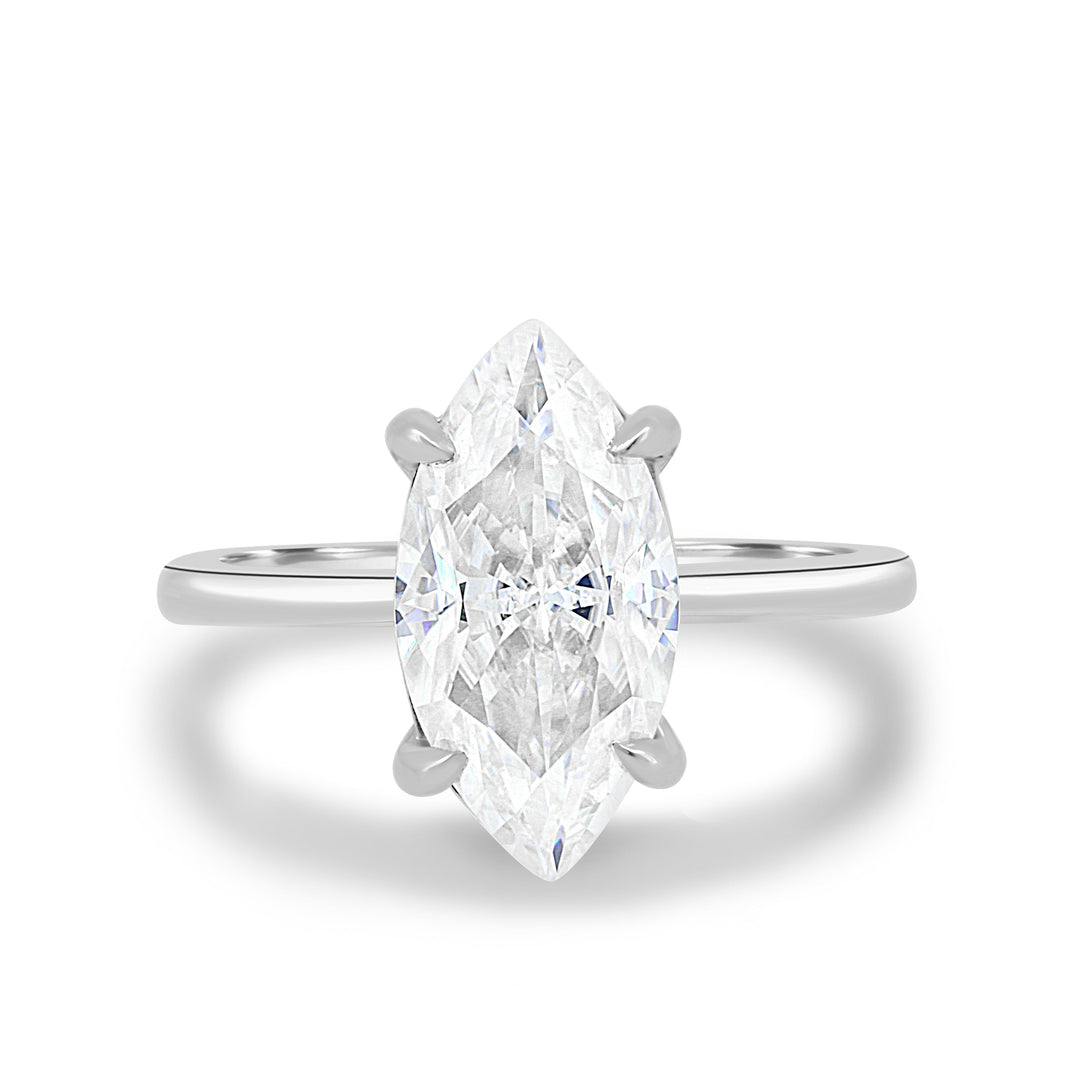 1.50ct Marquise Cut Solitaire F/VS1 Lab Grown Diamond Engagement Ring