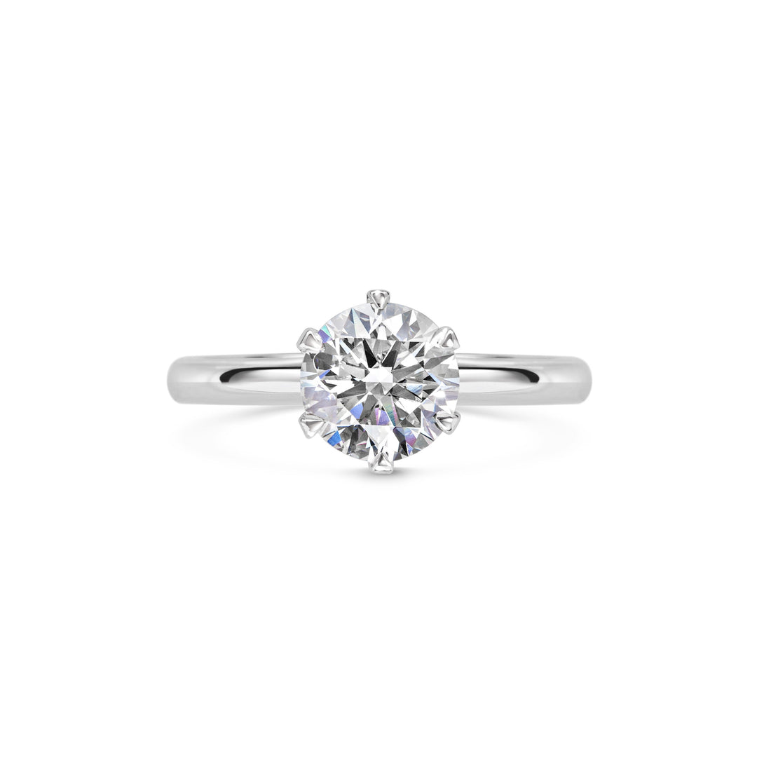 1.5ct Round F- VS1 Lab Grown Diamond Solitaire Engagement Ring