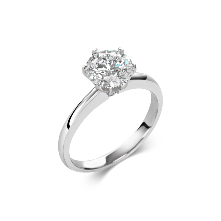 1.5ct Round F- VS1 Lab Grown Diamond Solitaire Engagement Ring
