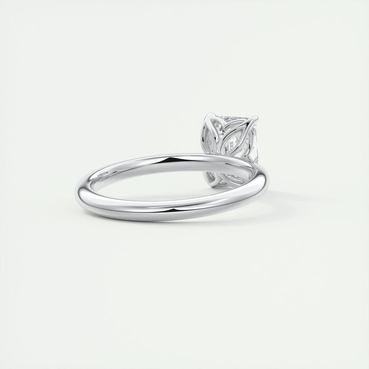 1.91CT Emerald Cut Solitaire Moissanite Diamond Engagement Ring