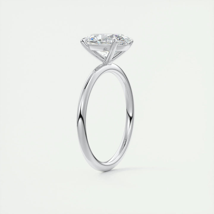 1.91CT Oval Cut Solitaire Diamond Moissanite Engagement Ring