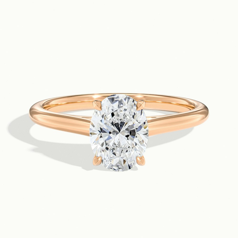 1.50CT Oval Cut Moissanite Diamond Solitaire Engagement Ring