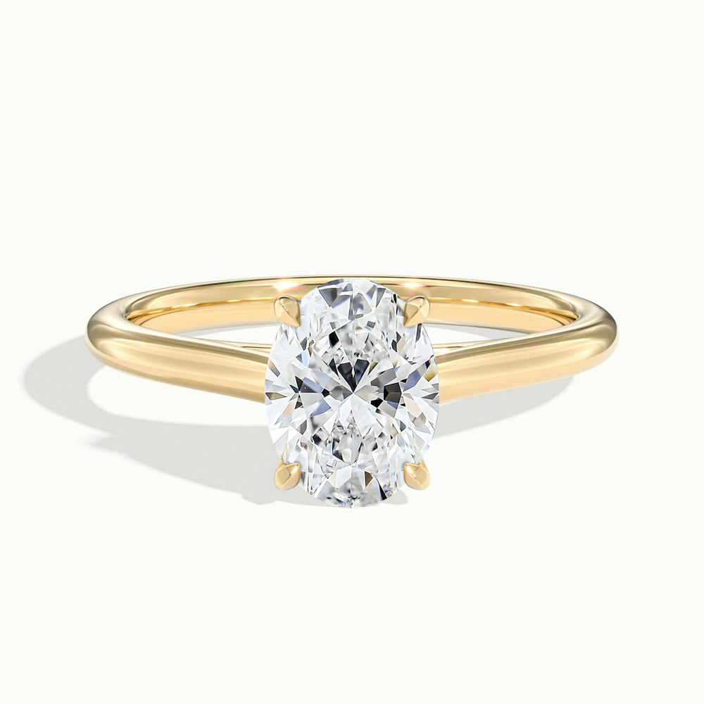 1.50CT Oval Cut Moissanite Diamond Solitaire Engagement Ring