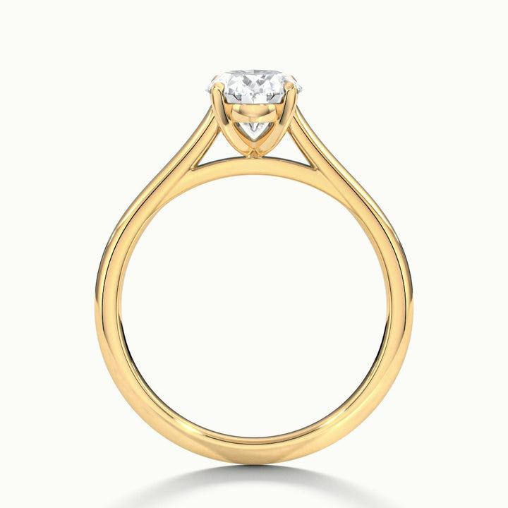 1.50CT Oval Cut Moissanite Diamond Solitaire Engagement Ring