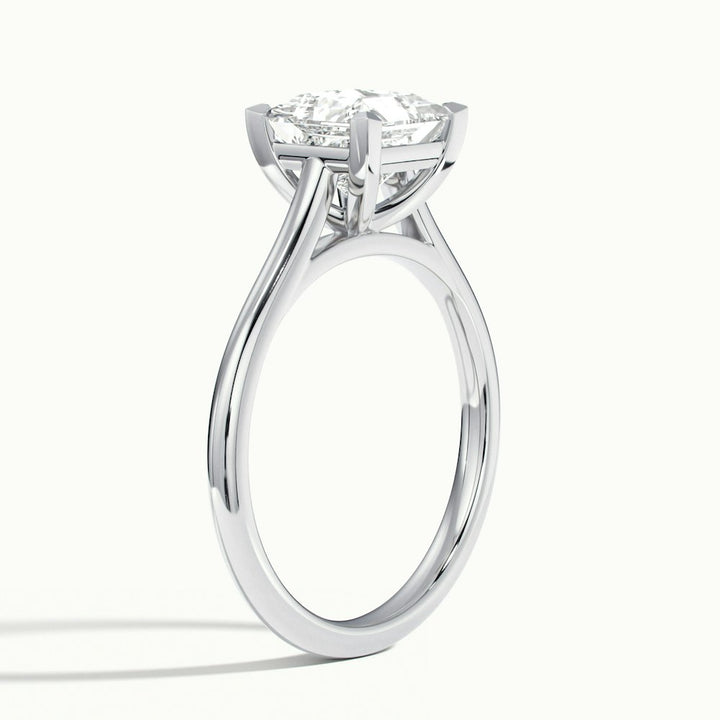 1.50CT Princess Cut Diamond Solitaire Moissanite Engagement Ring