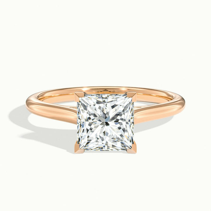 1.50CT Princess Cut Diamond Solitaire Moissanite Engagement Ring