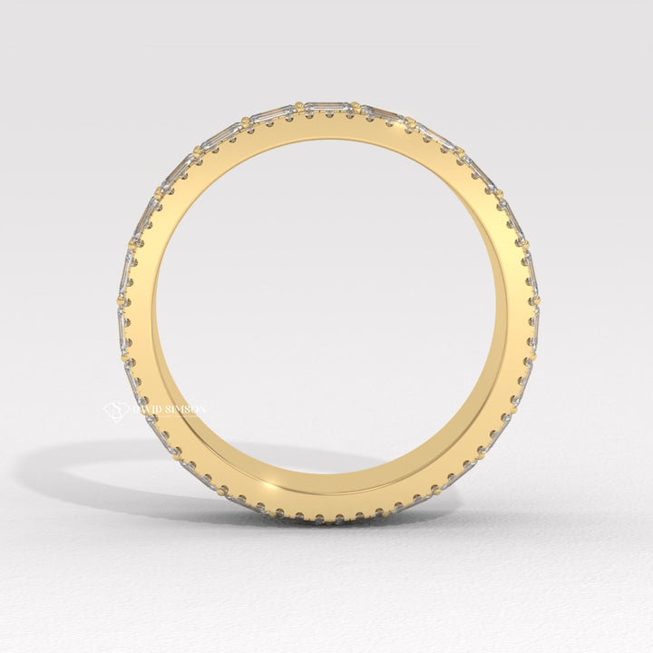 Wide Wedding Band
Unique Moissanite Ring
Art Deco Wedding Band
