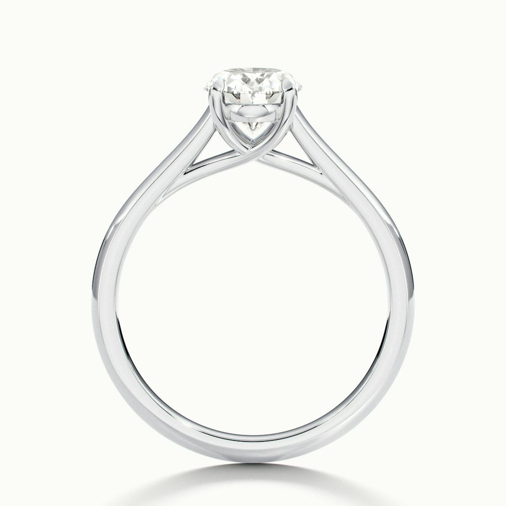 1.50CT Oval Cut Moissanite Solitaire Diamond Engagement Ring