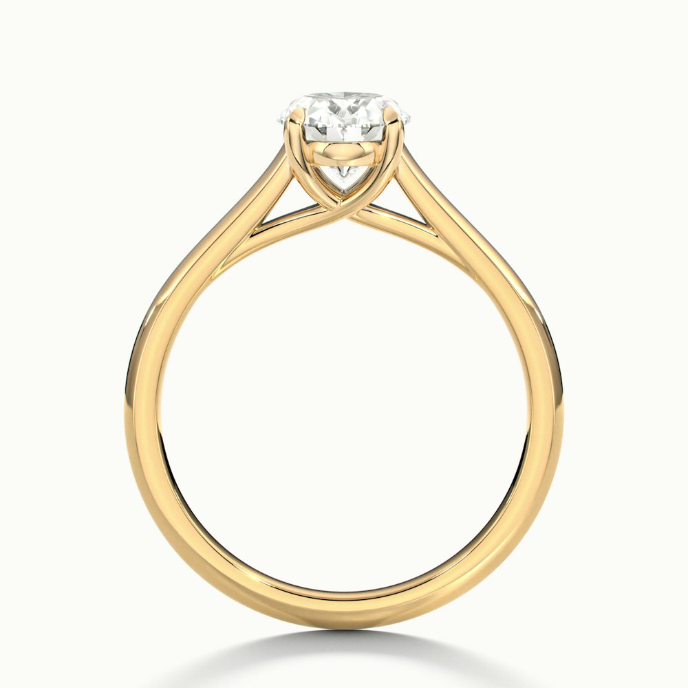 1.50CT Oval Cut Moissanite Solitaire Diamond Engagement Ring