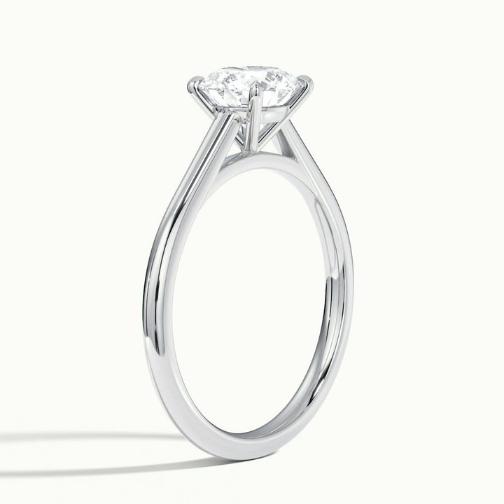 2.0CT Round Cut Moissanite Diamond Solitaire Engagement Ring