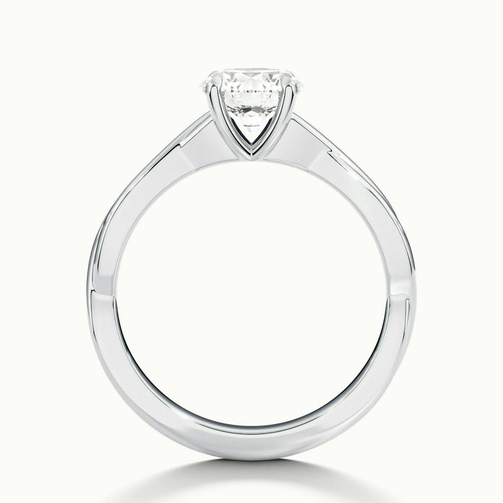 2.0CT Round Cut Moissanite Diamond Infinity Engagement Ring