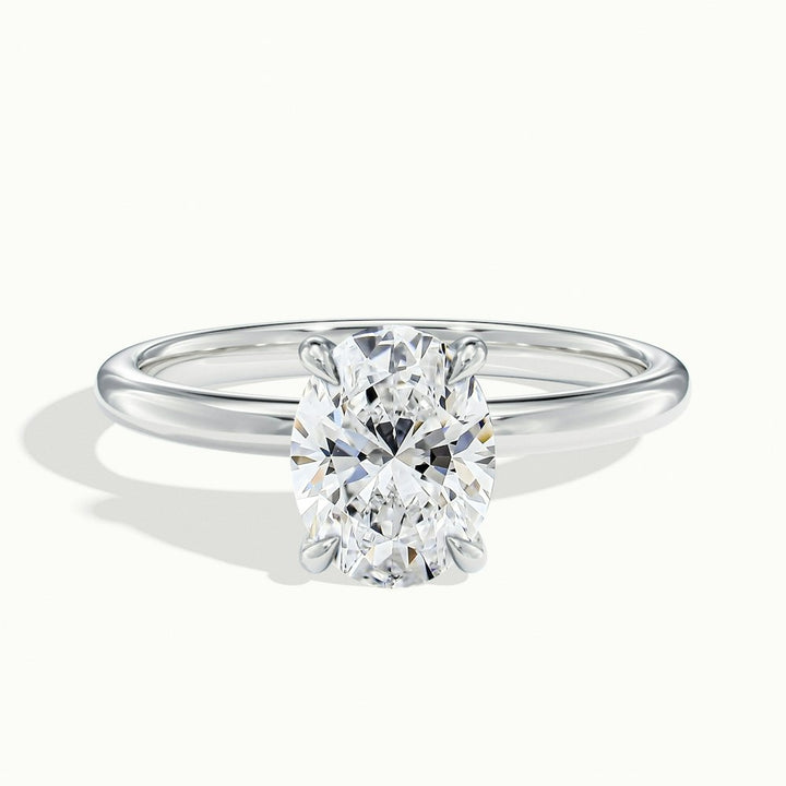 1.50CT Oval Cut Solitaire Diamond Moissanite Engagement Ring