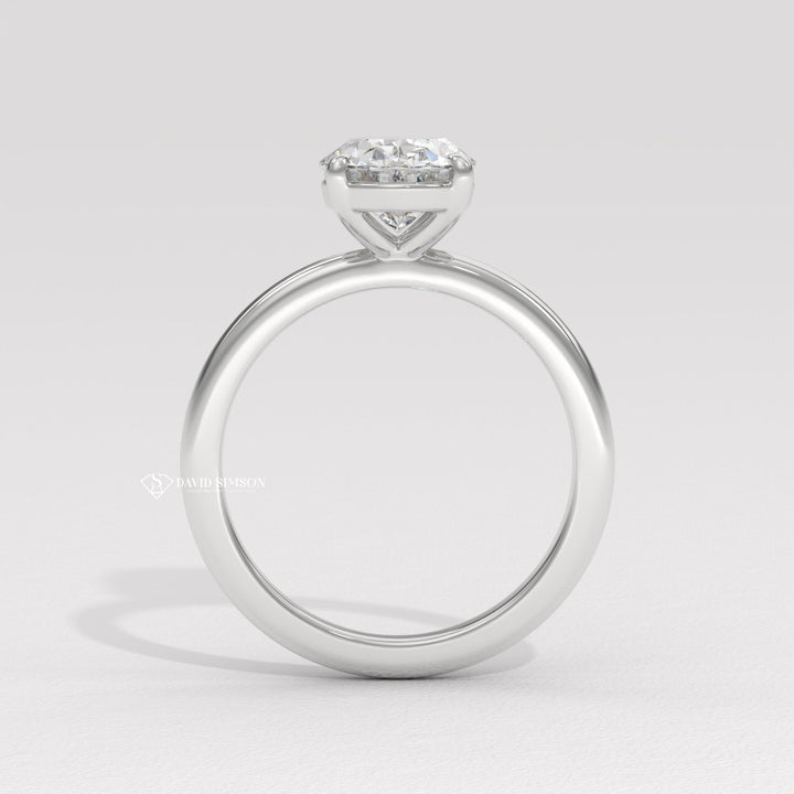 2.50CT-3.50CT Oval Moissanite Diamond Solitaire Engagement Ring