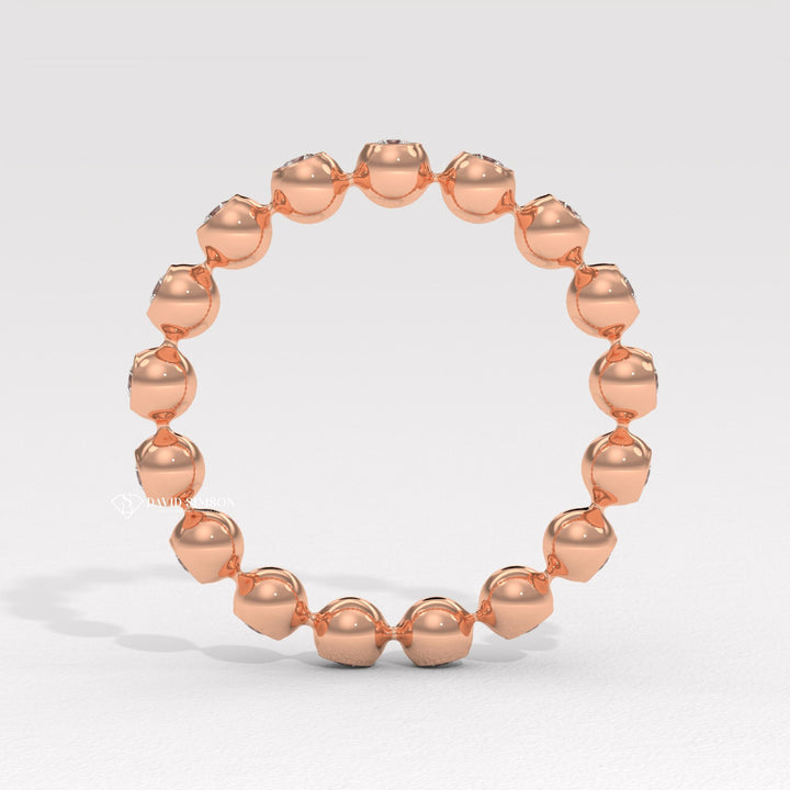 Bezel Eternity Band
Dot Dash Ring
Bubble Stacking Ring
Moissanite Bezel Ring