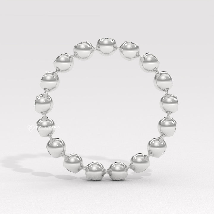 Low Profile Ring
Flush Set Ring
Round Cut Bezel
Dainty Bubble Ring