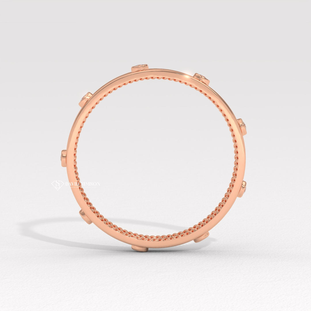 Antique Style Ring
Beaded Edge Ring
Eternity Stacking Ring
Stackable Milgrain Band