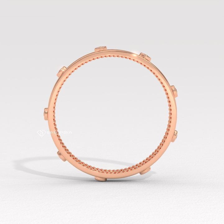 Antique Style Ring
Beaded Edge Ring
Eternity Stacking Ring
Stackable Milgrain Band