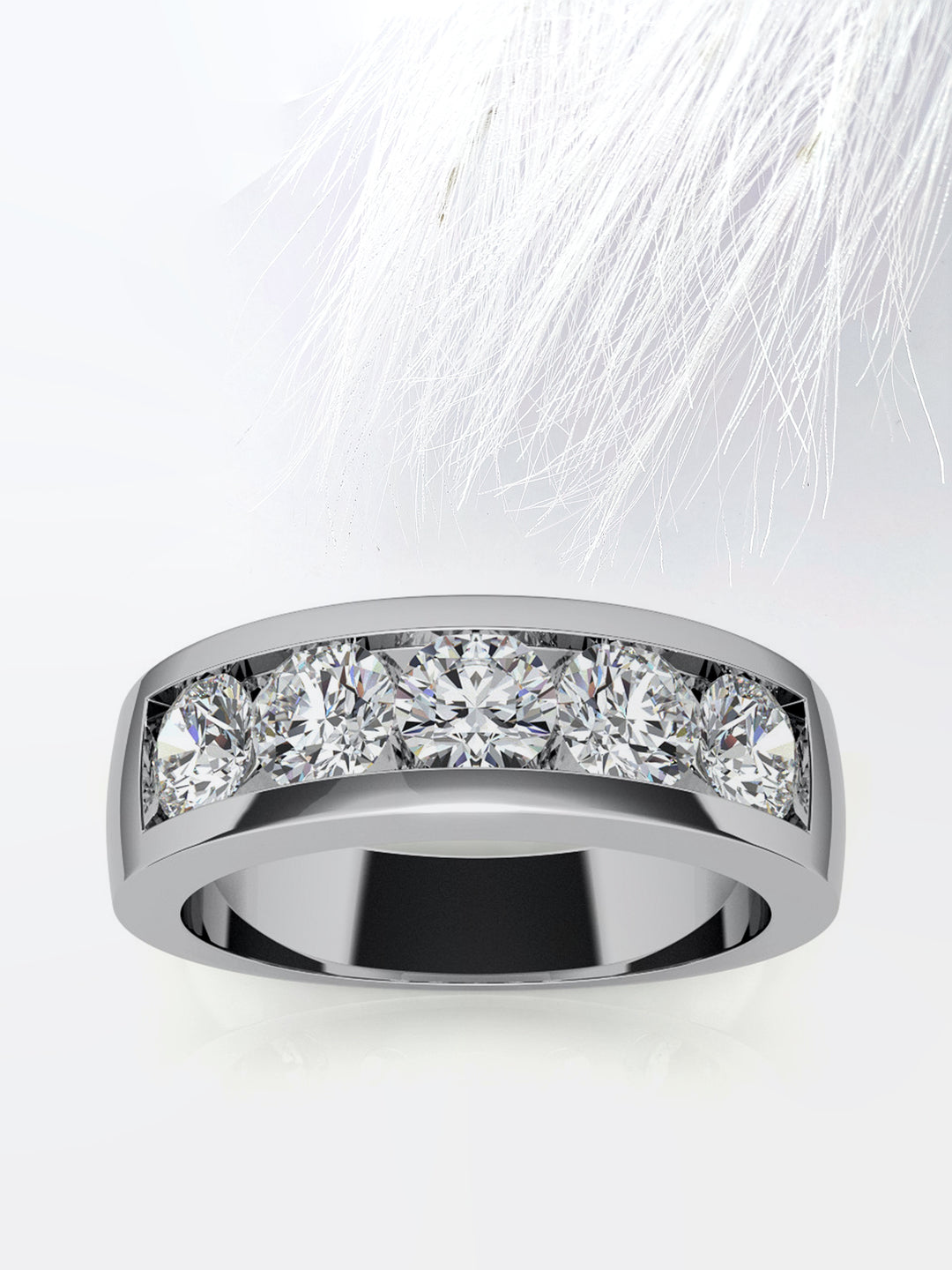 2ct Pear F- VS1 Diamond Pave Engagement Ring