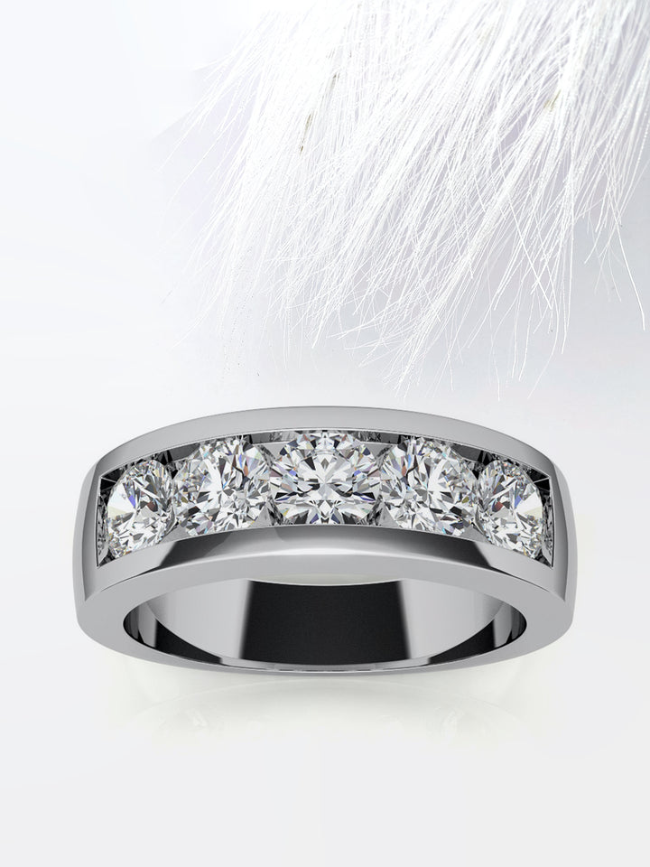 2ct Pear F- VS1 Diamond Pave Engagement Ring