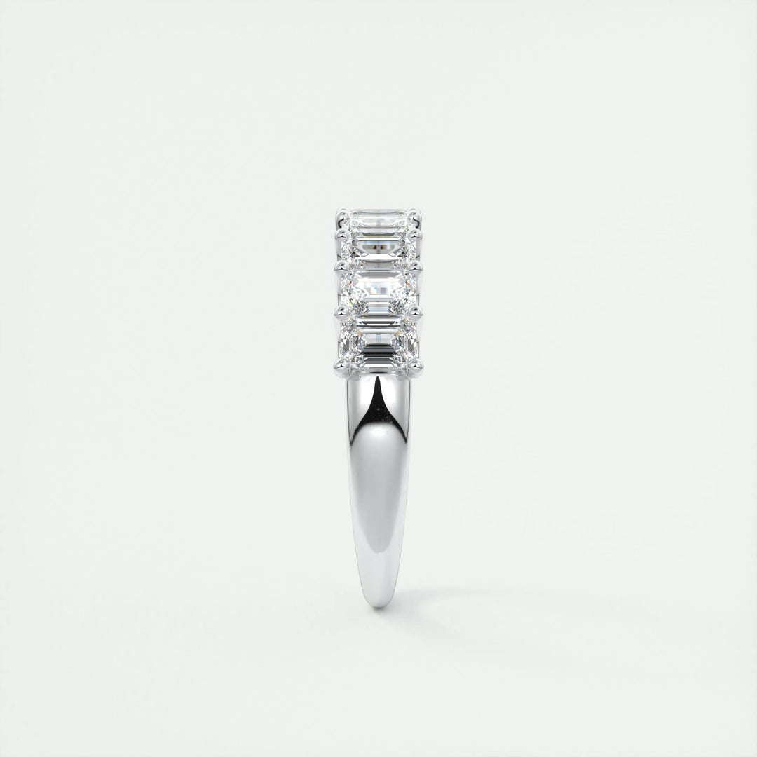 emerald-cut-half-eternity-moissanite-bridal-wedding-band