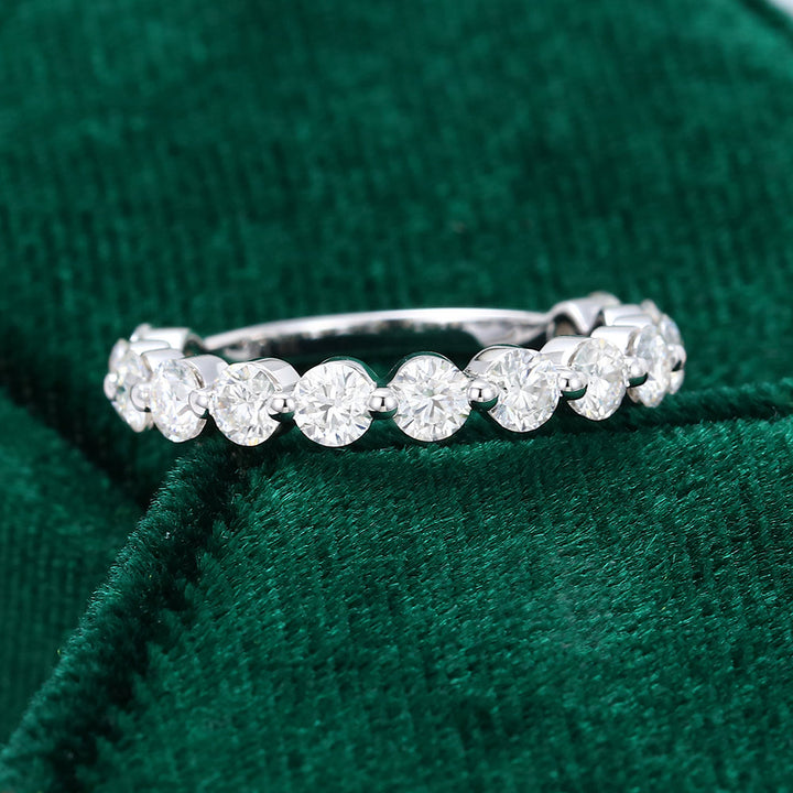 round-moissanite-half-eternity-wedding-band