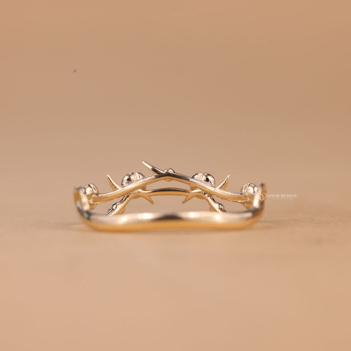 18K Gold Nature Band
Platinum Floral Band
D Color Moissanite
VVS1 Moissanite Band
Rose Gold Flower Band
Unique Floral Ring
