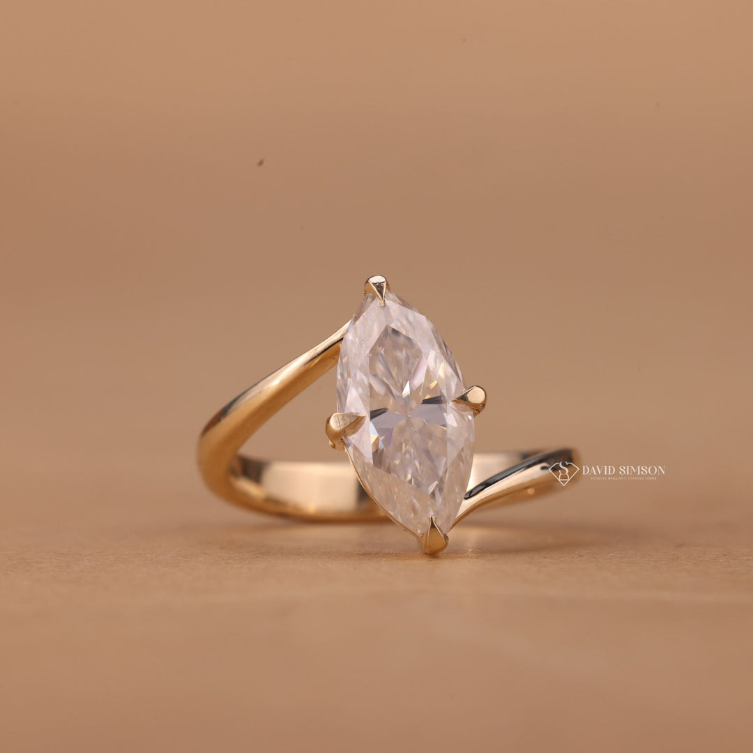 Ethical Engagement Ring
Marquise Shaped Solitaire
Lab Grown Marquise Ring
