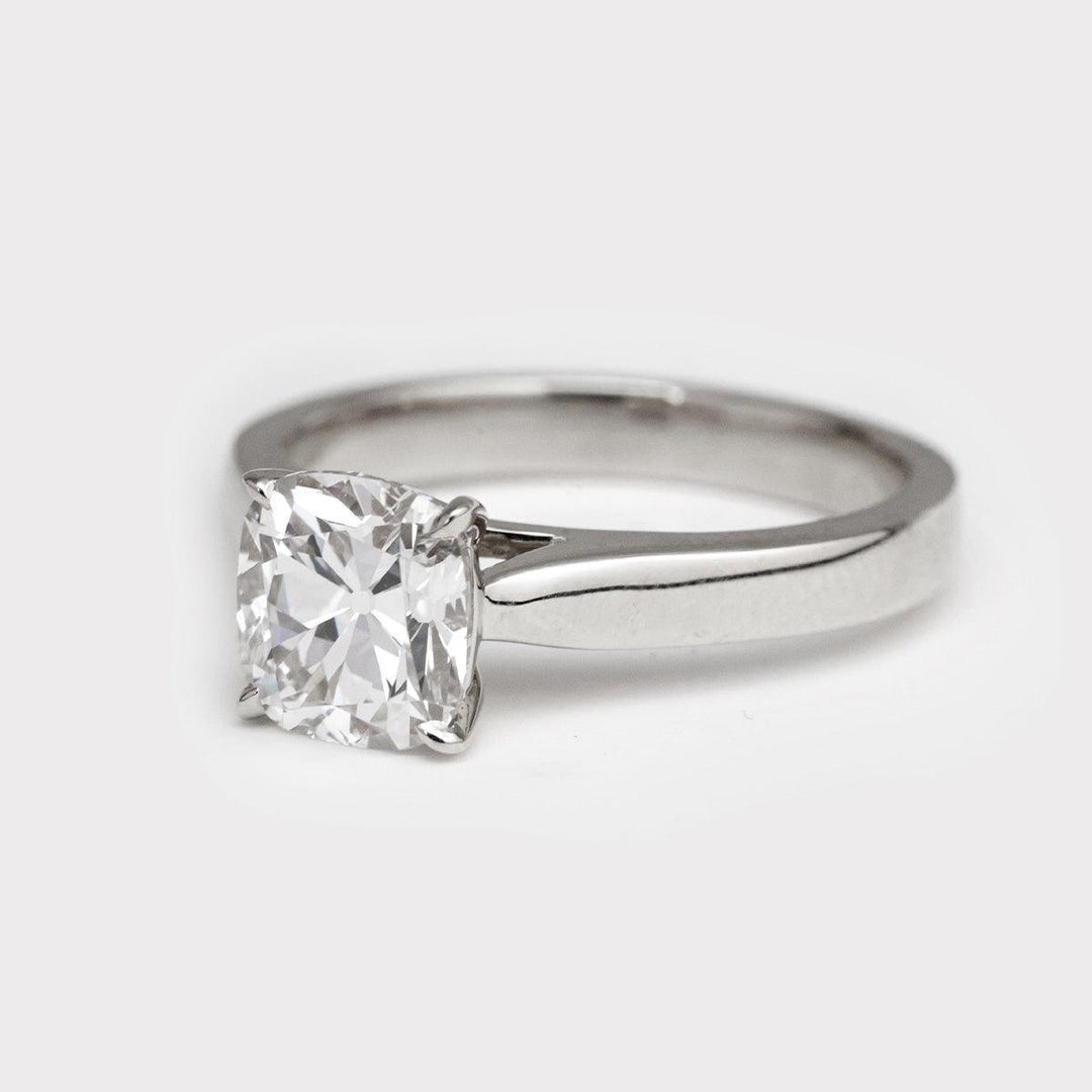 1.50ct-2.50ct Old Mine Cushion Cut Diamond Engagement Ring
