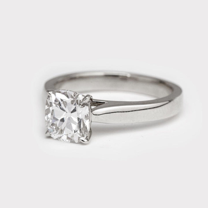 1.50ct-2.50ct Old Mine Cushion Cut Diamond Engagement Ring