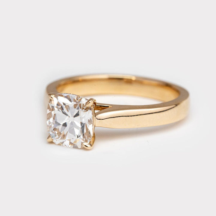 1.50ct-2.50ct Old Mine Cushion Cut Diamond Engagement Ring