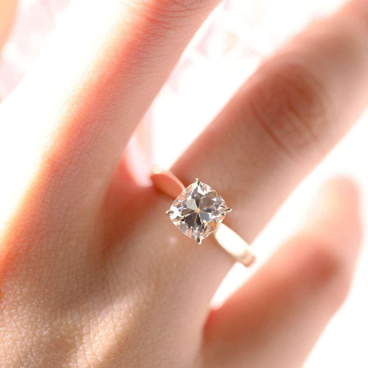 1.50ct-2.50ct Old Mine Cushion Cut Diamond Engagement Ring
