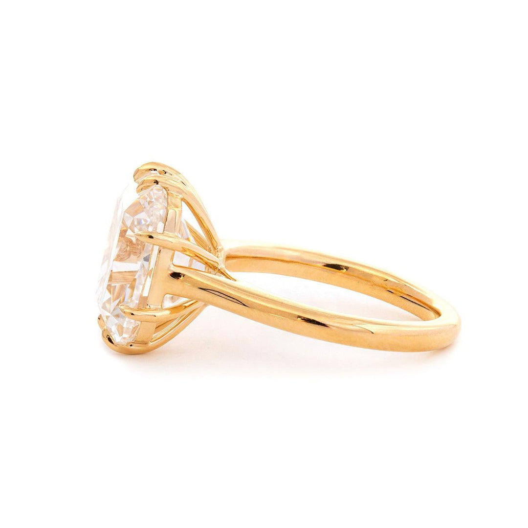 6.0ct-7.0ct Old Mine Elongated Cushion Cut Moissanite Diamond Engagement Ring
