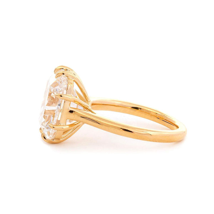 6.0ct-7.0ct Old Mine Elongated Cushion Cut Moissanite Diamond Engagement Ring