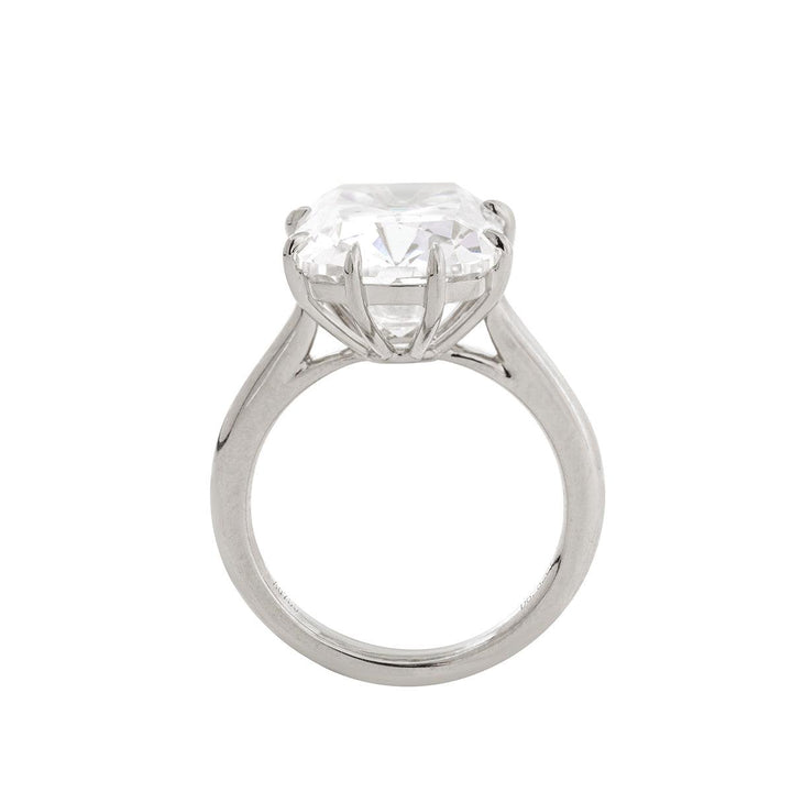 6.0ct-7.0ct Old Mine Elongated Cushion Cut Moissanite Diamond Engagement Ring