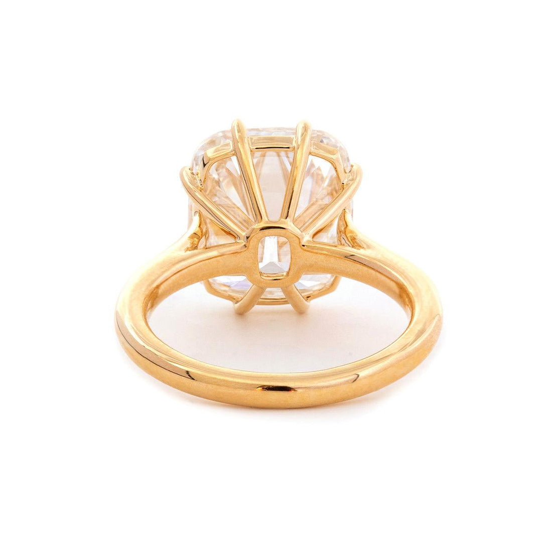 6.0ct-7.0ct Old Mine Elongated Cushion Cut Moissanite Diamond Engagement Ring