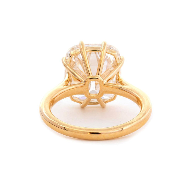 6.0ct-7.0ct Old Mine Elongated Cushion Cut Moissanite Diamond Engagement Ring