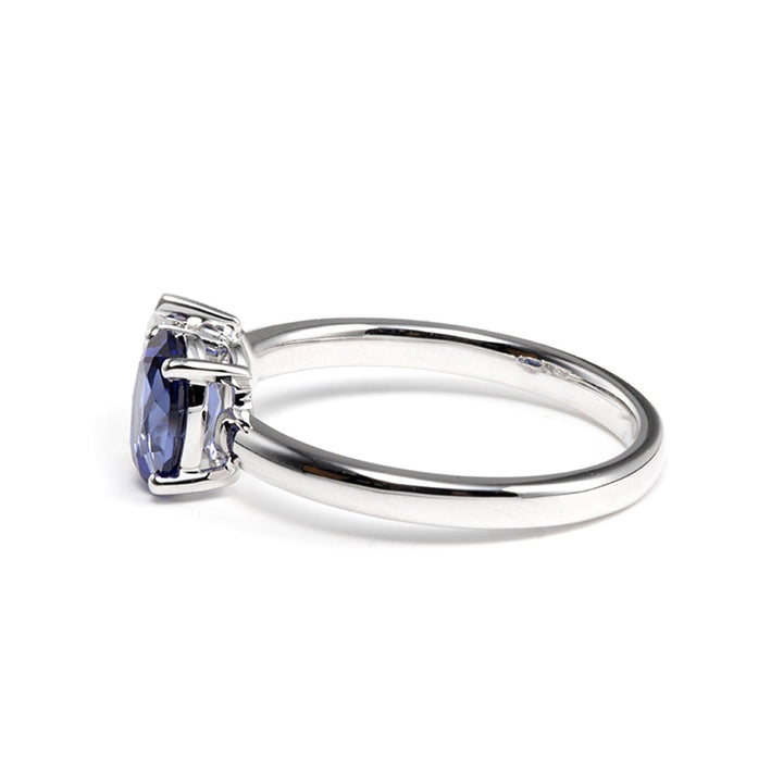 1.0ct-2.0ct Toi et Moi Oval and Pear Moissanite Diamond Engagement Ring
