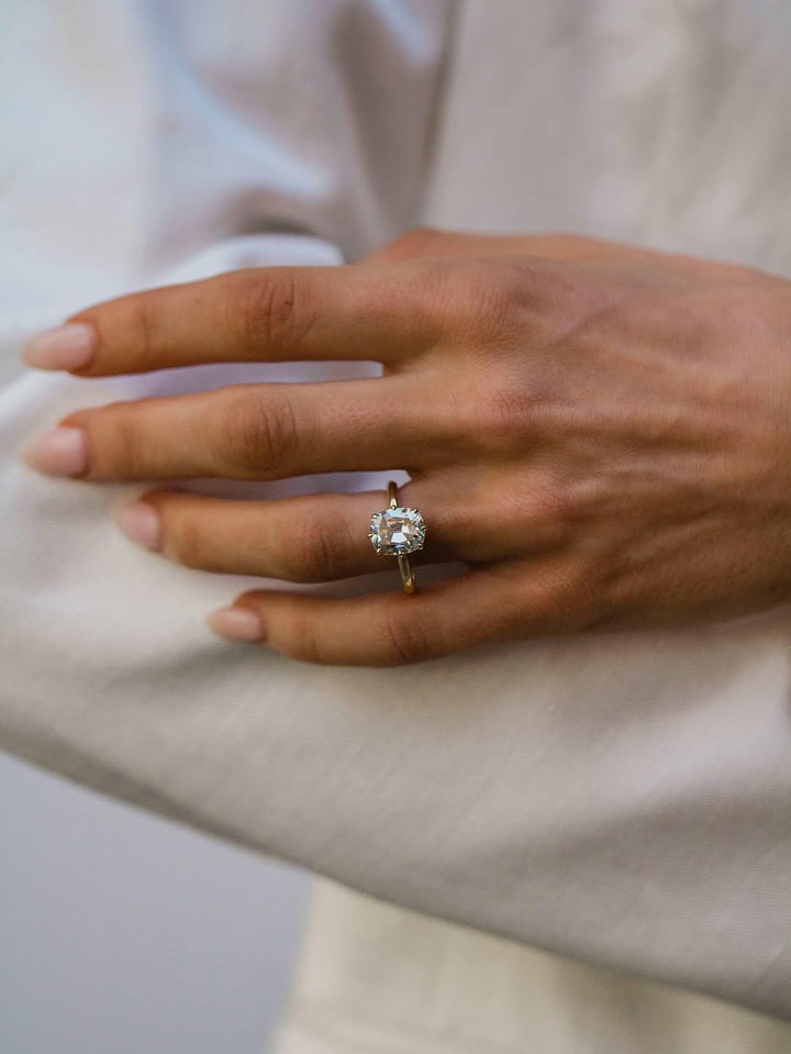 14k Gold Moissanite Ring
Unique Cushion Ring
Minimalist Engagement Ring
Custom Engagement Ring
Proposal Ring for Her
Statement Solitaire
