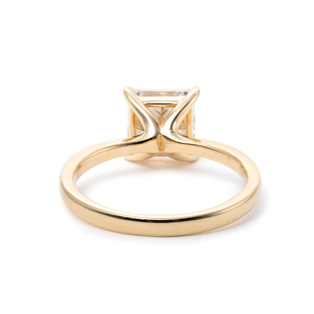2 Carat Princess Cut Moissanite Ring3ct Square Moissanite Engagement RingMoissanite Princess Cut Solitaire Gold